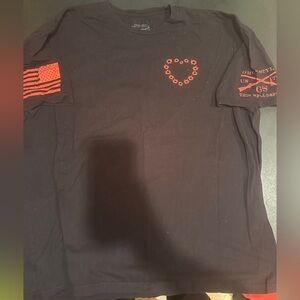 4XL Grunt Style VALENTINES Black Tee with Red Graphic